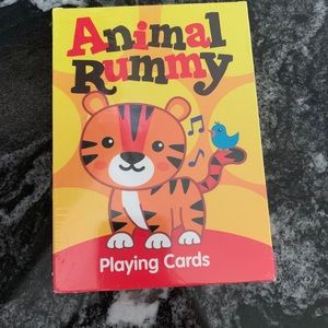 Rummy Animal kids playing cards- extra large cards